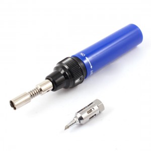 YF-211 Gas Soldering Iron Adjustable Knob Pen Pocket Torch Blue Black