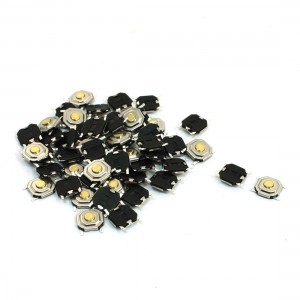 52PCS SMD SMT PCB 4 Terminals Momentary Push Button Tactile Switch 5x5x1.5mm