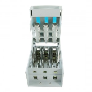 500VAC 50A 3 Pole Disconnect Isolating Switch Fuse Type