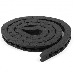 Black Plastic Towline 10mm x 6mm Cable Wire Drag Chain 40.1" Length