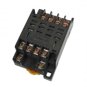 35mm DIN Rail Track 14Pin Power Relay Socket Base DTF14A for H3Y-4 MY4