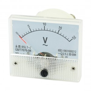 85L1-V Class 2.5 AC 0-20V Screw Mounted Voltage Panel Meter Voltmeter