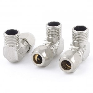 3 Pcs 1 4" PT Male to 8mm Swivel Elbow Quick Coupler Air Fitting Connector