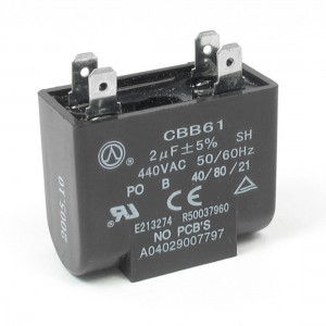 440V 2uF 4-pin Rectangle Air Conditioner Fan Motor Capacitor