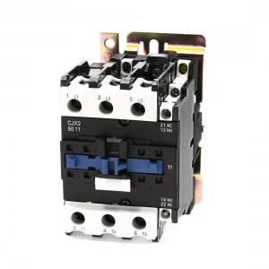 24V 50/60Hz Coil 3 Phase DIN Rail Mounting CJX2-5011 Type 1NO+1NC AC Contactor