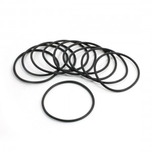43mm OD 2mm Thickness Rubber Oil Seal Filter O Rings Washers Black 10Pcs