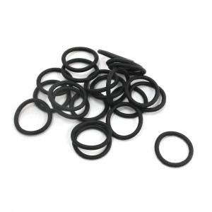20Pcs 9mm Outer Dia 1mm Cross Section Rubber Sealing O Rings Black