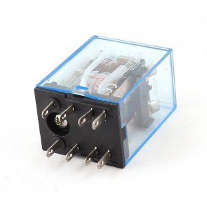 MY2N-J DC 28V Coil Red LED Power Relay 8 Pins DPDT 2NO 2NC