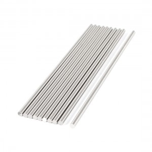 2.5mm x 100mm Graving Tool Round Turning Lathe Bars Silver Tone 10 Pcs