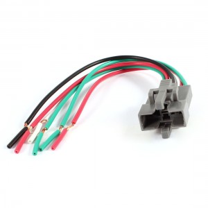Insert Molding Gray Plastic 6 Wires Cable for 22mm Metal Pushbutton Switch