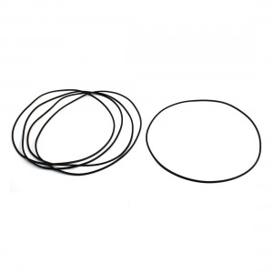 5Pcs 140mm Outside Dia 2mm Thickness Black Rubber Oil Sealed O Rings