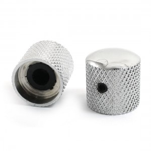 2Pcs Dome Tone Guitar Bass Control Knob w Spanner for Fender Tele
