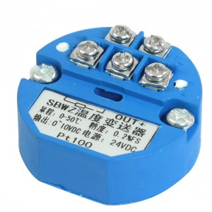 PT100 Temperature Sensor Transmitter 0-50C Output 0-10V DC Power 24VDC