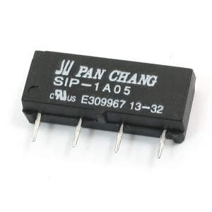 DC 5V Open Style 4 Pin SIP-1A05 4-Pin Dry Reed Relay Black