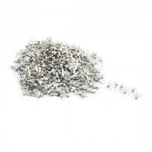 600PCS AWG16-14 SNB2-3 SNB2-4 SNB2-5 Non Insulated Fork Terminals
