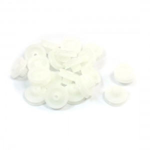 2mm Hole 12 Teeth Grooved Plastic Toy Model Motor Belt Pulley 15mm 20 Pcs