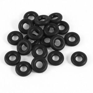 20 Pcs 12mm x 5mm x 3.5mm Black Rubber O Shaped Rings Oil Seal Gaskets Washers