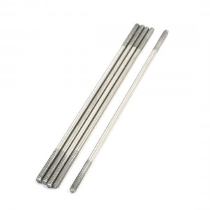 5pcs Stainless Steel 2mm Dia Both Thread Ends Adjustable Push Braces