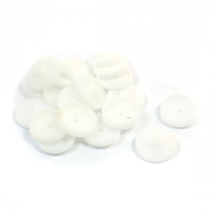 20 Pcs 17mm x 2mm 0.5 Modulus Crown Gear for RC Toy Motor Drive Shaft