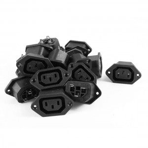 19 Pcs IEC-320 C13 Type Female PCB Mount Panel Power Socket