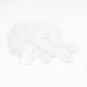 50Pcs 46Teeth 0.5 Modulus Plastic Single Steering Gear for Stepper Motor Gearbox