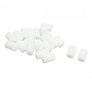 2mm x 6mm Plastic Motor Transmission Spindle Gear 20 Pcs for RC Model