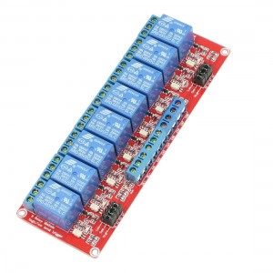 DC 5V Power Optocoupler Shielded 8-Channel Relay Module for PLC Microcontroller