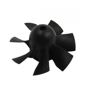 Black 25mm Hub Diameter 2.5" 64mm 7 Blades Ducted Fan Propellers