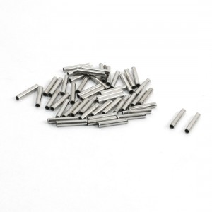 50 Pcs Tubular EN1008 Model Tube Bare Terminal 18AWG Electric Wire Connector