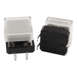 5 Pcs PCB Momentary Tact Push Button Switch 12 x 12mm x 10mm 4 Pin DIP w Cap