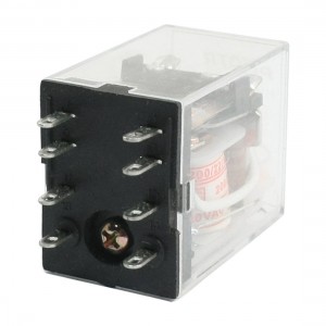 HH52P AC 200V/220V Coil Voltage 8-Pin DPDT Red LED Pilot Lamp Power Relay