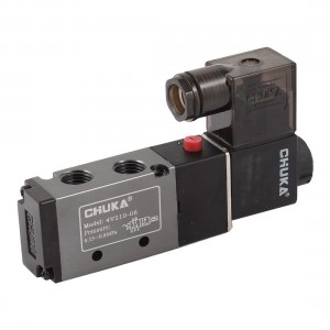 DC 12V 5 Ways 2 Positions 0 15 0 8MPa Pressure Pneumatic Solenoid Valve