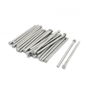 Mould Manufacturing 8mm Tip 5.5mm Shank Straight Ejector Pins 25 PCS