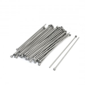 Mould Manufacturing 6mm Tip Silver Gray Straight Ejector Pins 50 PCS
