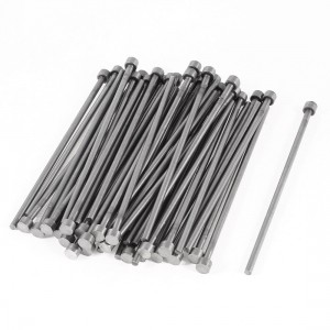 50 Pcs 3mm Diameter Round Tip Steel Straight HSS Ejector Pin