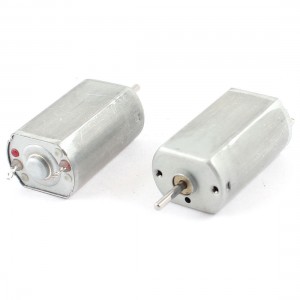 2 Pcs 6400RPM Rotary Speed Cylinder Shape Magnetic DC Geared Motor 6V