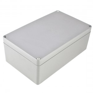 Waterproof Gray Plastic Case DIY Junction Box Joint Hinged Lid 200x120x75mm