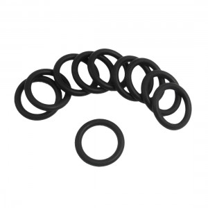 10 Pcs 25mm x 3.5mm Black Silicone O Rings Oil Seals Gaskets