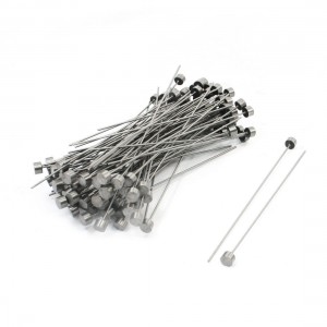 Mould Manufacturing 6mm Tip Silver Gray Straight Ejector Pins 100 PCS