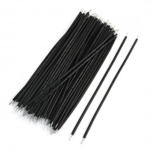 50PCS Black PVC Tin Plated Brushless Motor Cable Wire 2.3x120mm 22AWG