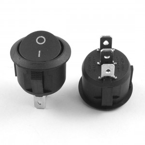 10 Pcs AC 6A/250V 10A/125V 3 Pin SPDT ON/ON I/O Snap in Round Boat Rocker Switch