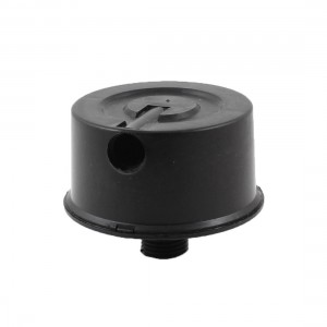 3/8"PT Male Thread Black Plastic Air Compressor Intake Filter Silencer Muffler