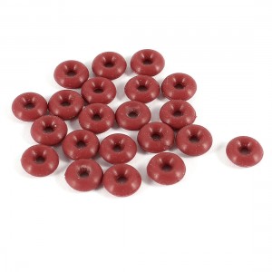20 Pcs 7mm x 2.5mm Rubber O Type Sealing Ring Gasket Grommets Red