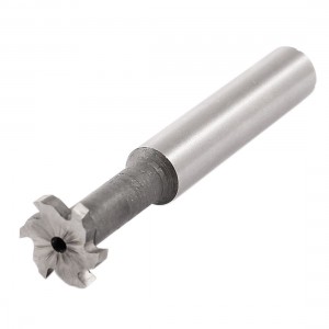 12mm Cutting Dia 2mm Depth 6 Flute HSS-AL T Slot End Mill Milling Cutter