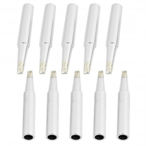 2.4mm Chisel Width Metal Welding Soldering Iron Tip 10 Pcs
