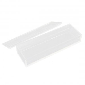 Clear Polypropylene 10 Microslide Slide Microscope Glass Wet Box Case