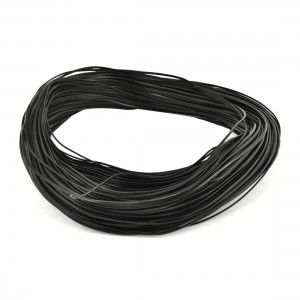Black PVC Coated Electro Galvanized 0.35mm Diameter Iron Wire 200M
