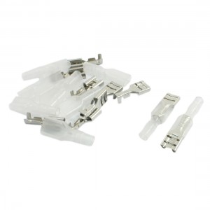 10 Pcs 6.3mm Crimp Terminal Female Spade for Motor Starting Capacitor