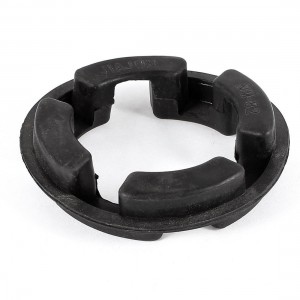 Rubber 82mm x 50mm x 20mm Shaft Coupling Insert Spider Black