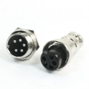 P16-5 Core 16mm 5 Pin Stepper Motor Aviation Cable Connector Plug